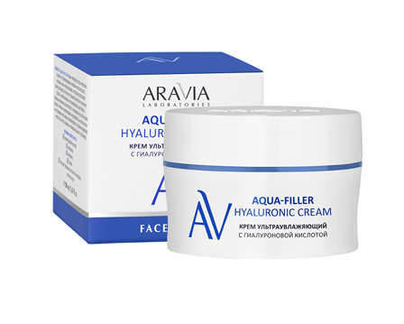 Крем ультраувлажняющий с гиалуроновой кислотой ARAVIA Laboratories, 50 мл
